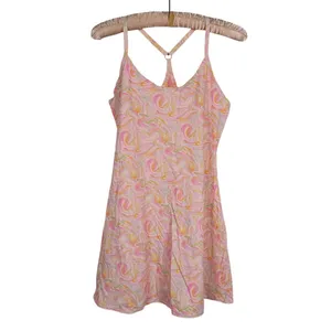 Outdoor Voices Exercise Dress Size Small Pink Marbled Swirl Tennis Pickleball thumbnail 2