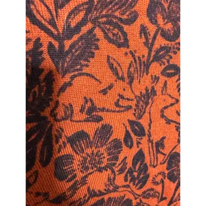 GARNET HILL Women's XS Signature Eco Merino Cardigan Botanical Forest Animals thumbnail 7