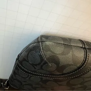 Coach F18926 Black Signature Jacquard Crossbody Bag‎ - Zip Closure thumbnail 9
