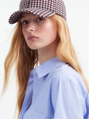 NWT Madewell Houndstooth Baseball Cap Adjustable CLASP BROKEN thumbnail 1