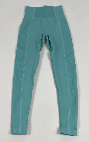 Gymshark Leggings Womens Small Teal High Waist Seamless Yoga Pants Athletic‎ thumbnail 1