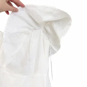 Reformation Baela Linen Dress White Size 8 NWT thumbnail 5