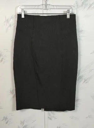 Cache Gray Pencil Skirt 8 thumbnail 1