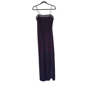 J.R. Nites Navy Blue Velvet Beaded Maxi Dress and Bolero Jacket‎ Set Vintage 10 thumbnail 3