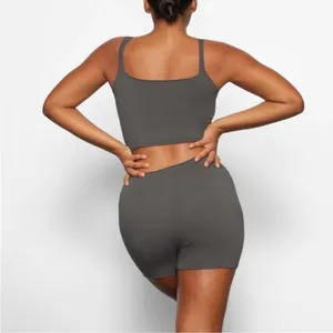 Nwt Rare Skims Raw Edge Cami Tank Top In Thunder 3x thumbnail 5