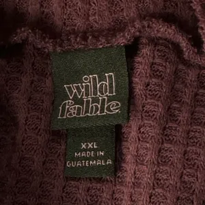 Wild Fable XX-Large Crop Top Waffle Knit Long Sleeve Cowl Neck Stretch Purple thumbnail 6
