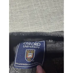 Oxford‎ University Sweatshirt Womens XS Gray Crewneck Pullover Collegiate Crest thumbnail 5