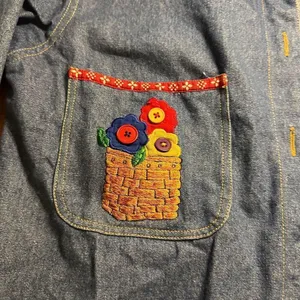 Vintage Casey Coleman Jean button up shacket s/m Blue thumbnail 6