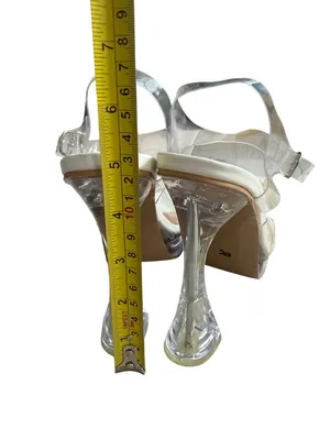 CLEAR Lucite Platform 5" Heels Sandals Size 37 / US 7 thumbnail 8