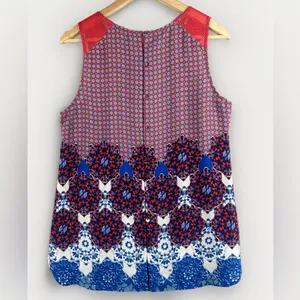 Pale sky size large Red and Blue Women's Blouse thumbnail 2