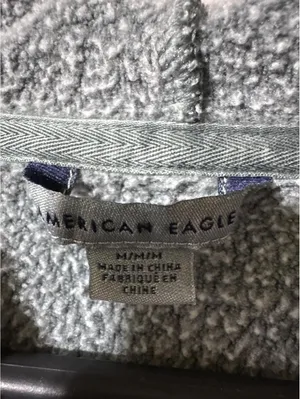 Cozy AF American Eagle Hoodie - Sherpa Lined, Size M thumbnail 2