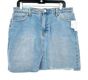 Abound size 33 NEW‎ with tags blue jean denim mini skirt thumbnail 1
