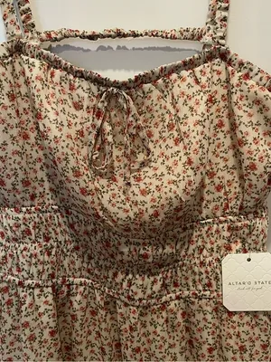 NEW Altar’d State Floral Mini Dress Size Medium NWT thumbnail 3