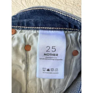 Mother‎ Superior The Tomcat Playing W Scissors High Rise Straight Jeans Size 25 thumbnail 7