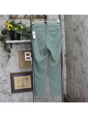 A New Day Womens High-Rise Skinny Ankle Pull-On Pants Trousers Olive Green 2 thumbnail 2