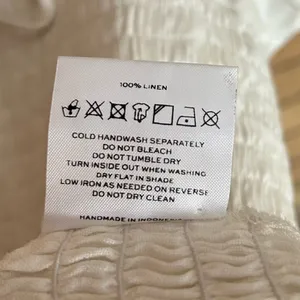 Faithfull The Brand Cette Mini Dress White Linen Puff Sleeve Smocked Size M/US 6 thumbnail 7