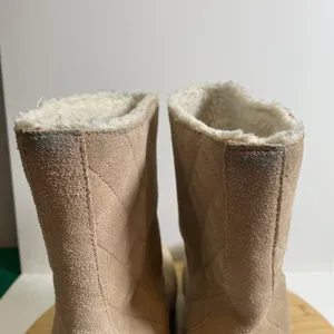 Sorel Women 10 Beige Suede Leather Glacy Boots Waterproof Sherpa Lined Winter thumbnail 5