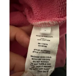 Helmut Lang "Inside Out" Repeat Text Logo Hoodie – Pink‎ (Size L) thumbnail 8