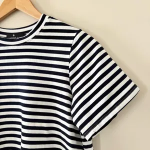 Pomander Place Tuckernuck Women's Navy Striped Zoe Mini Tee Dress T-Shirt Size S thumbnail 5