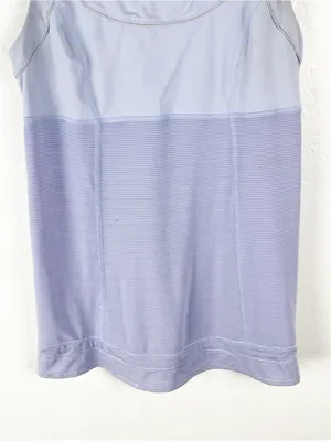 LULULEMON 4 Elevate Periwinkle Lullaby Sleeveless Tank Gym Yoga Workout Pilates thumbnail 9
