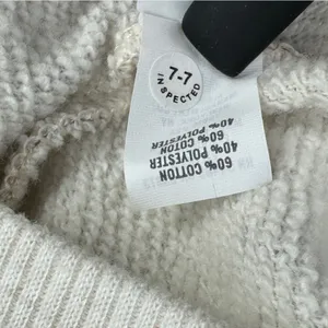 Aerie Leopard Print Oversized‎ Sweatshirt Cream Tan Beige Small Quarter Zip thumbnail 11