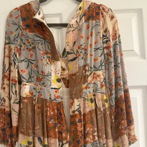 Fate Midi Dress‎ Sz Small Patchwork Boho Peasant Western Romantic Feminine Flowy thumbnail 8