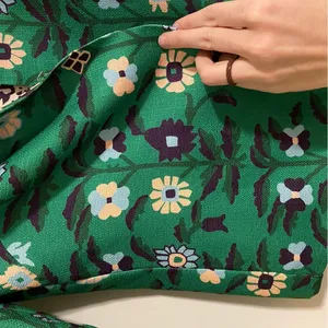 CK Bradley Green Floral Bolero Blazer size Small thumbnail 4