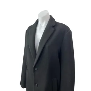 Zara Women's Black Long Sleeve Collared Longline 4 Way Trench Coat Jacket Size M thumbnail 2