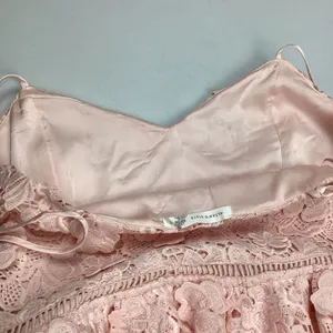 Altar’d State Silvyn Lace Mini Dress in Light Pink Sz Large NWOT thumbnail 5