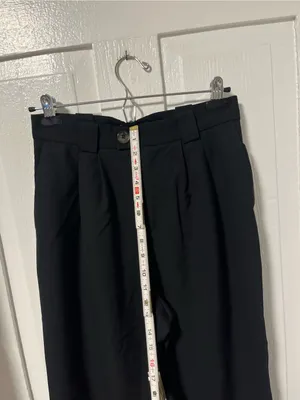& Other Stories Los Angeles Atelier Wool Blend Pleated Trousers Black US 6 thumbnail 8