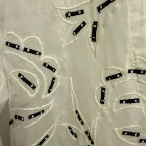 Amit Aggarwal Anthropologie Ramona Embroidered White Babydoll Top SIZE XSMALL thumbnail 7