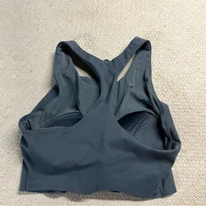 Uniqlo Navy Blue Racerback Cropped Bra Tank Top Size Small EUC thumbnail 3
