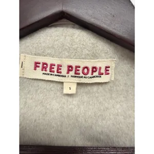 Free People Mina Coat Oatmeal Heather Oversized Shawl Collar Jacket Small thumbnail 4