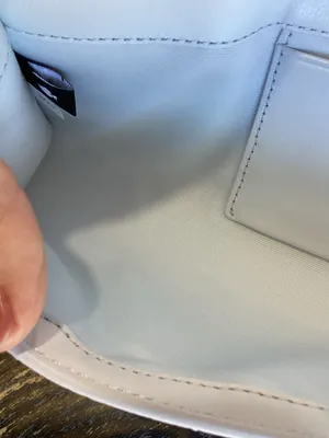 kate spade Deco Snake Embossed Leather Shoulder Bag in pale sapphire thumbnail 6