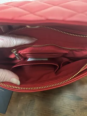 Mode red quilted shoulder bag thumbnail 6