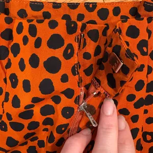 Valija “Harvard Pant” – NWT – Small – Orange + Black Dot Print Wide Leg Pants thumbnail 2