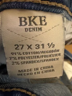 Comfy & stretchy BKE high rise blue jeans #denim #highwaist thumbnail 4
