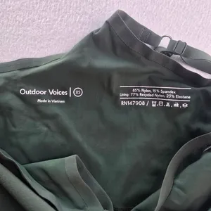 Outdoor Voices‎ Exercise Dress Forest Green Racerback Built-in Shorts Pockets XS thumbnail 5
