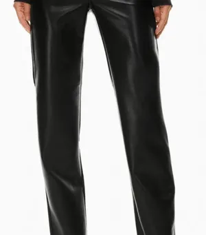 Aritzia Wilfredthe Melina high waist vegan leather pants black 4 thumbnail 2