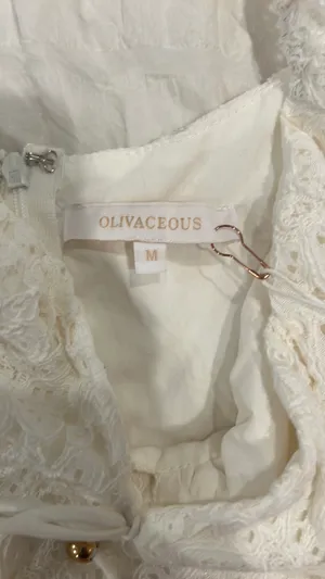 Olivaceous NWT White Lace Ruffle Mini Dress/ Romper thumbnail 5