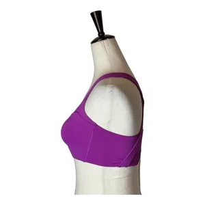 Lululemon Catch Me Sports Bra Women 4 Purple Red Criss Cross Back‎ Athleisure thumbnail 6