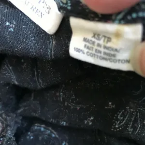 Denim & Supply Womens Blouse‎ Size XS Ralph Lauren Lace Up Paisley Ruffle Poet thumbnail 9