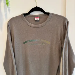 Unionbay Y2K Vintage 90's Long Sleeve Baby Tee Made in USA Cotton Blend Size L thumbnail 2