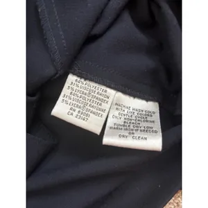 Talbots Zip Up Jacket Small Navy Blue Stretch Minimalist Career‎ M7157 thumbnail 4