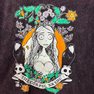 Tim Burton Corpse Bride Mineral Wash Women’s Tshirt size XL thumbnail 2