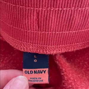 Old Navy Women’s Fired Clay Red Mid Rise Easy Vintage Drawstring Shorts - Large thumbnail 6