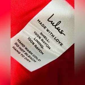 Lulu’s Grecian Getaway Red and White Print Mini Dress size large thumbnail 14