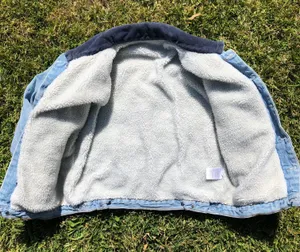 Brandy Melville Shaine Corduroy Collar Blue Denim Jacket SOLD OUT EVERYWHERE! thumbnail 5