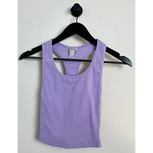 FOREVER 21 Essential Racer Tank in Purple Size Small thumbnail 2