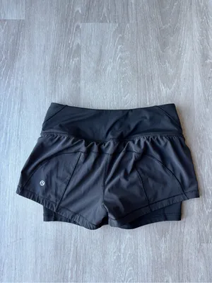 Lululemon Break Free Short 2.5" Black Size 4 Like New thumbnail 4